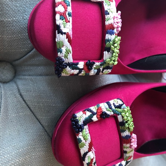 Roger Vivier Limelight Mille Fleurs Shoes - Picture 2 of 5